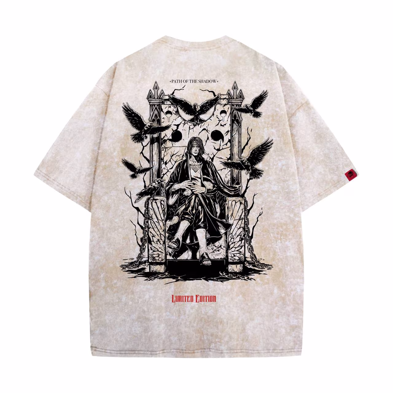 BROWN ITACHI UCHIHA EXCLUSIVE ACIDWASH DROPSHOULDER